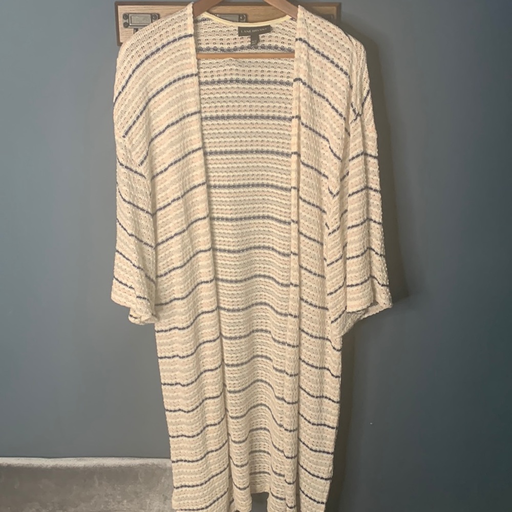 Plus size duster sweater